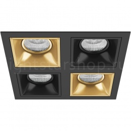 Встраиваемый светильник Lightstar DOMINO QUADRO МR16 (комплект) D54703070307