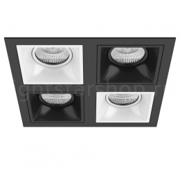 Встраиваемый светильник Lightstar DOMINO QUADRO МR16 (комплект) D54706070607