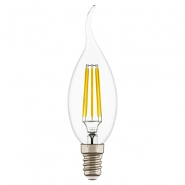 Лампа LED FILAMENT CA35 Свеча на ветру E14 6W 220V 4000K 360G CL Lightstar 933604