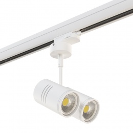 Светильник трековый с трехфазным адаптером Lightstar RULLO 2xHP16 A3T214446