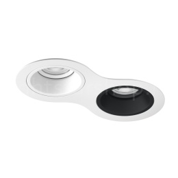Встраиваемый светильник Lightstar DOMINO ROUND МR16 (комплект) D6260607WBMOD