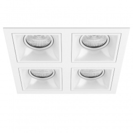 Встраиваемый светильник Lightstar DOMINO QUADRO МR16 (комплект) D54606060606