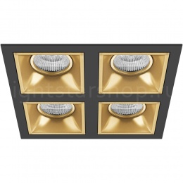 Встраиваемый светильник Lightstar DOMINO QUADRO МR16 (комплект) D54703030303