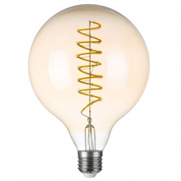 Лампа LED FILAMENT G125 E27 8W 220V 3000K 360G CL/AM Lightstar 933302