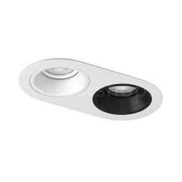 Встраиваемый светильник Lightstar DOMINO ROUND МR16 (комплект) D6560607WBMOD