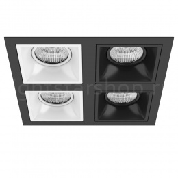 Встраиваемый светильник Lightstar DOMINO QUADRO МR16 (комплект) D54706060707