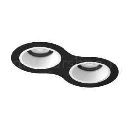 Встраиваемый светильник Lightstar DOMINO ROUND МR16 (комплект) D6270606BMOD